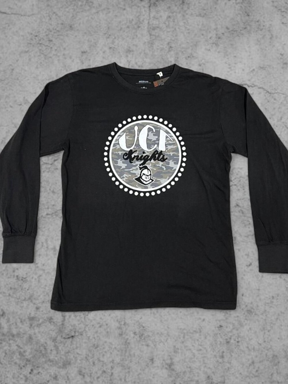 UCF Knights Black Long Sleeve Shirt, Size M | College Y2K Streetwear Spring